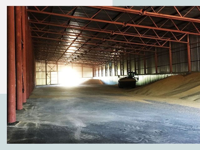 Строительство зернохранилищ в Заинске