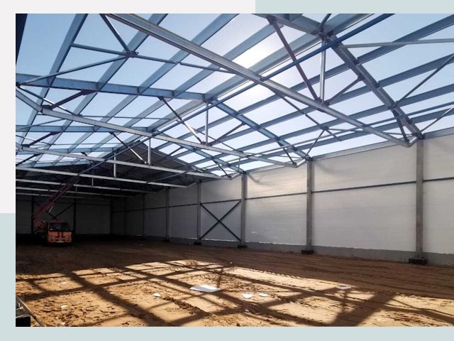 Строительство сенохранилищ в Заинске