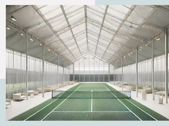 Строительство теннисных кортов в Заинске