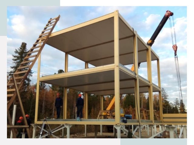 Строительство модульных здания Заинск