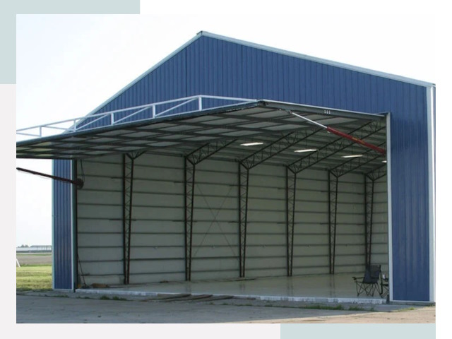 Прямо стенные ангары в Заинске