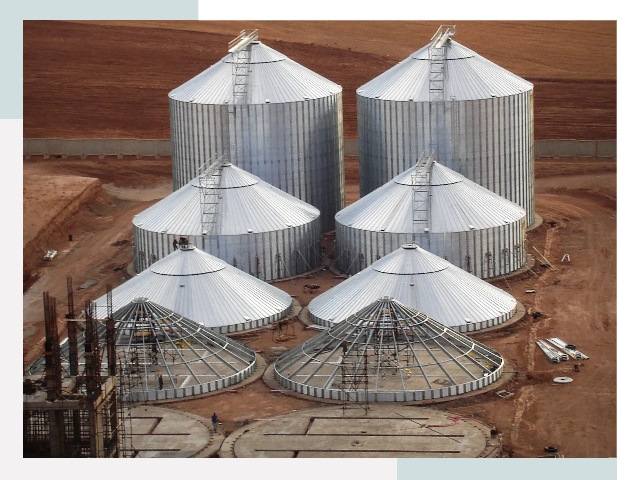 Строительство зерновых силосов в Заинске