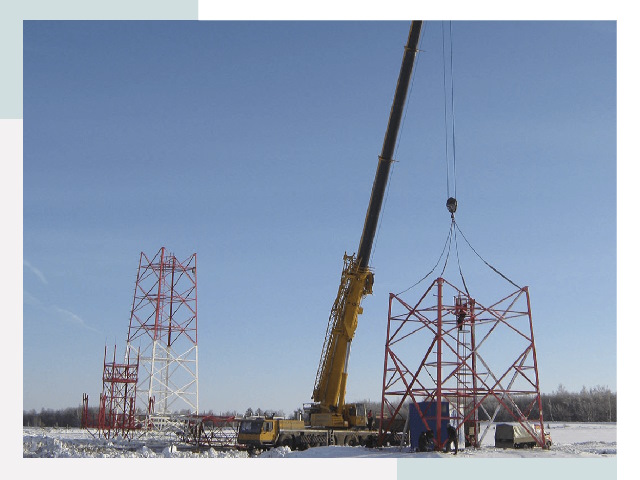 Монтаж вышек связи в Заинске