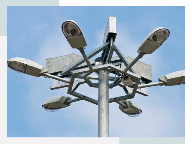 Монтаж осветительных мачт в Заинске