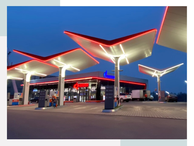 Навесы для АЗС в Заинске