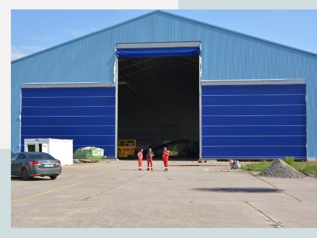 Ангарные ворота в Заинск от СтальСтрой-Знс по цене 610 руб.