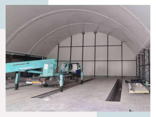 Внутреннее оснащение ангаров в Заинске